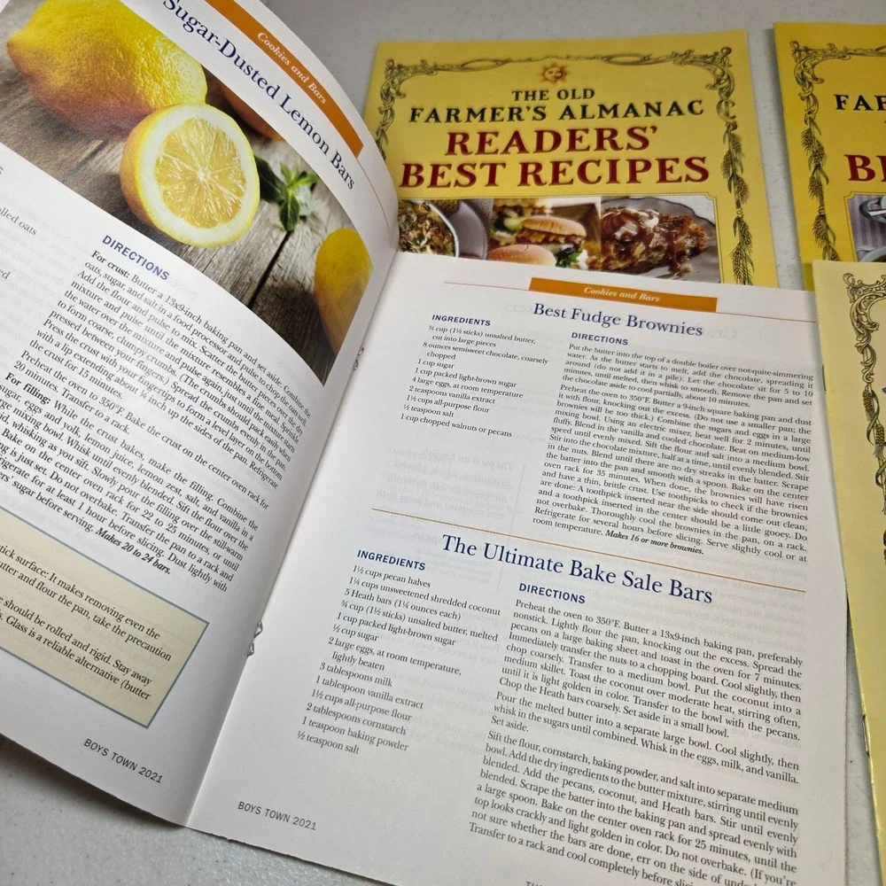 Old Farmers Almanac Best Recipes Everyday Baking 2021 2024 Lot of 4‎